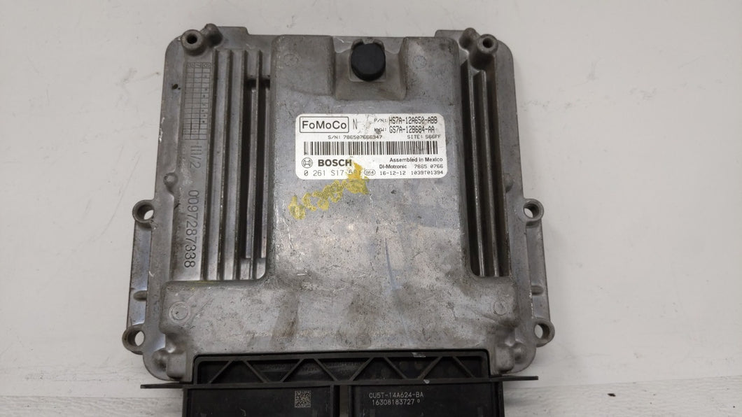 2017-2019 Ford Fusion PCM Engine Control Computer ECU ECM PCU OEM P/N:KS7A-12A650-BCA HS7A-12A650-ABB Fits Fits 2017 2018 2019 OEM Used Auto Parts - Oemusedautoparts1.com 