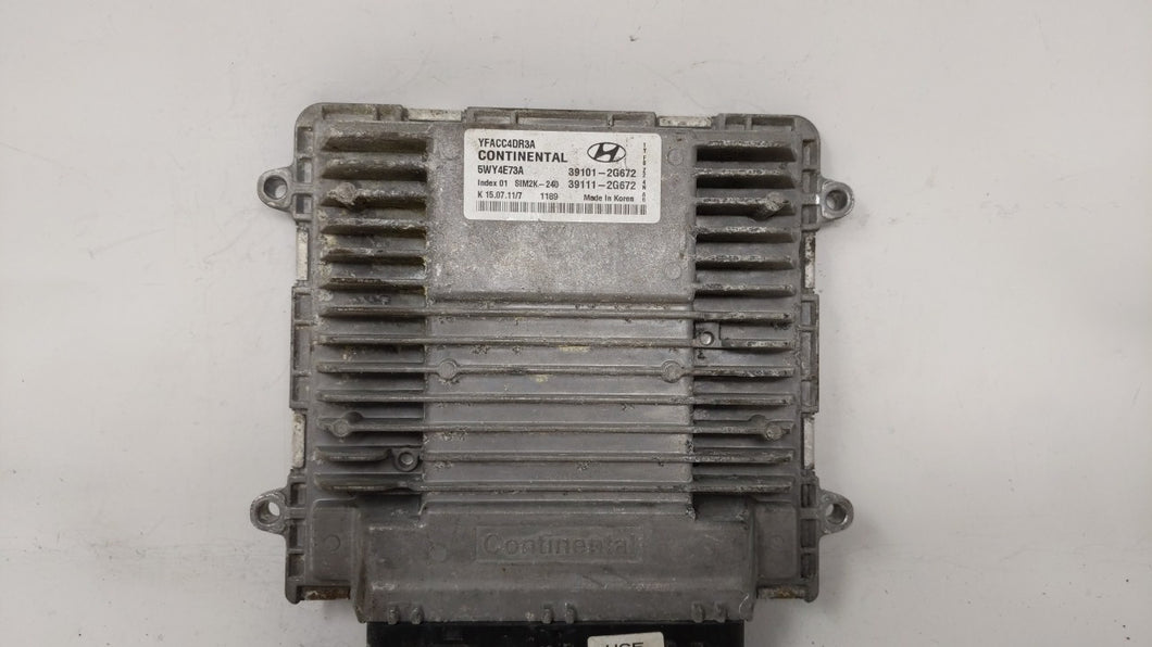 2011-2014 Hyundai Sonata PCM Engine Control Computer ECU ECM PCU OEM P/N:39101-2G661 39111-2G661 Fits Fits 2011 2012 2013 2014 OEM Used Auto Parts