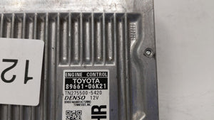 2014 Toyota Camry PCM Engine Control Computer ECU ECM PCU OEM P/N:89661-06K22 89661-06K21 Fits Fits 2012 2013 OEM Used Auto Parts - Oemusedautoparts1.com 