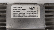 2011-2014 Hyundai Sonata PCM Engine Control Computer ECU ECM PCU OEM P/N:39101-2G661 39111-2G661 Fits Fits 2011 2012 2013 2014 OEM Used Auto Parts