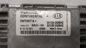 2015 Kia Optima PCM Engine Control Computer ECU ECM PCU OEM P/N:39138-2GBH2 39108-2GBH2 Fits OEM Used Auto Parts - Oemusedautoparts1.com 