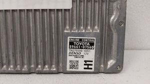 2013-2014 Toyota Avalon PCM Engine Control Computer ECU ECM PCU OEM P/N:89661-07560 Fits Fits 2013 2014 OEM Used Auto Parts - Oemusedautoparts1.com