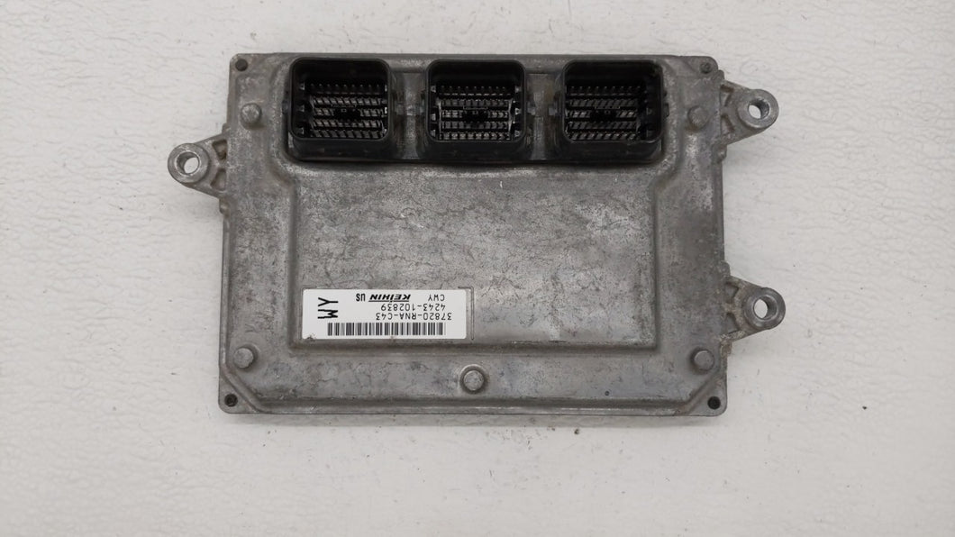 2009-2011 Honda Civic PCM Engine Control Computer ECU ECM PCU OEM P/N:37820-RNA-C43 Fits Fits 2009 2010 2011 OEM Used Auto Parts - Oemusedautoparts1.com 