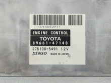 2006-2008 Toyota Prius PCM Engine Control Computer ECU ECM PCU OEM P/N:89981-47211 89661-47161 Fits Fits 2006 2007 2008 OEM Used Auto Parts