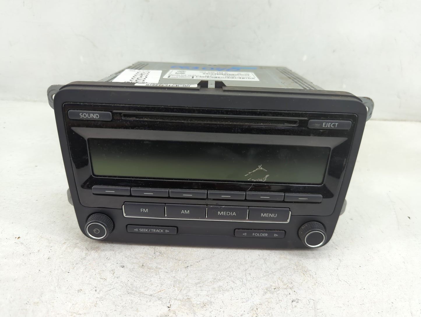 2015-2017 Volkswagen Jetta Radio AM FM Cd Player Receiver Replacement P/N:1K0035164H Fits Fits 2014 2015 2016 2017 OEM Used 