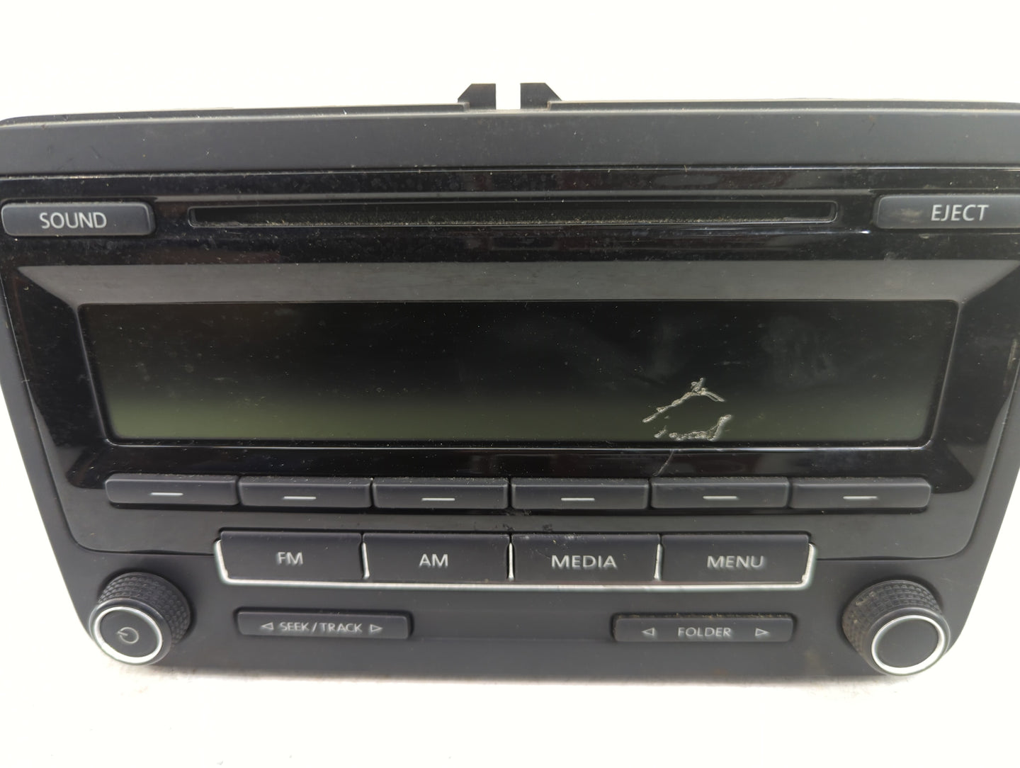 2015-2017 Volkswagen Jetta Radio AM FM Cd Player Receiver Replacement P/N:1K0035164H Fits Fits 2014 2015 2016 2017 OEM Used 