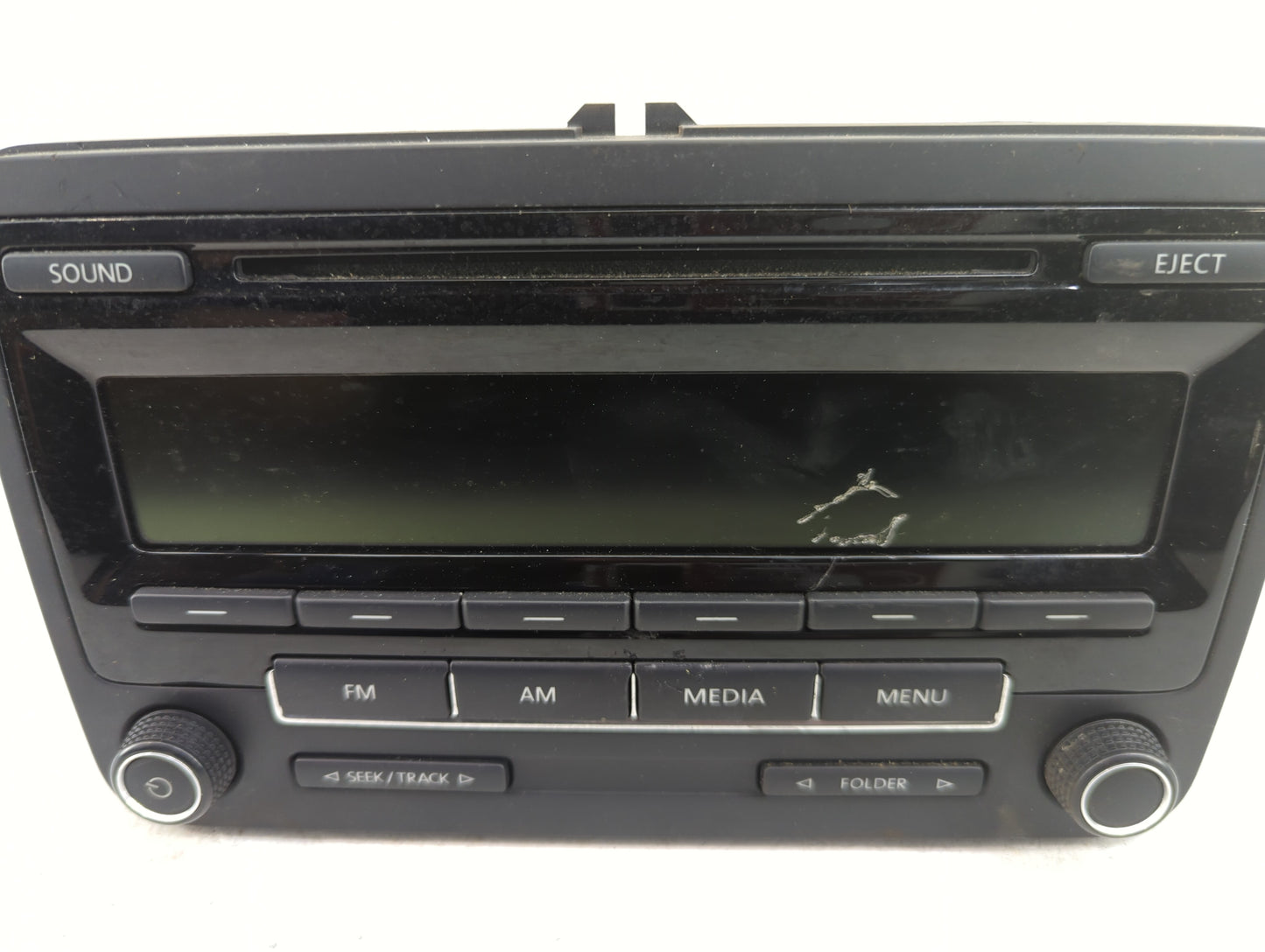 2015-2017 Volkswagen Jetta Radio AM FM Cd Player Receiver Replacement P/N:1K0035164H Fits Fits 2014 2015 2016 2017 OEM Used 