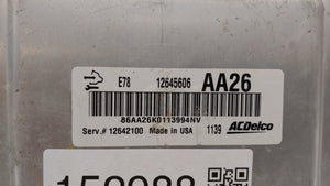 2011 Chevrolet Cruze PCM Engine Control Computer ECU ECM PCU OEM P/N:12645606 12644081, 12645606 Fits OEM Used Auto Parts - Oemusedautoparts1.com 