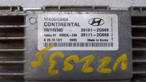 2011-2014 Hyundai Sonata PCM Engine Control Computer ECU ECM PCU OEM P/N:39101-2G668 39111-2G668 Fits Fits 2011 2012 2013 2014 OEM Used Auto Parts - Oemusedautoparts1.com 