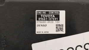 2015 Toyota Prius PCM Engine Control Computer ECU ECM PCU OEM P/N:89661-47590 89661-47591 Fits OEM Used Auto Parts