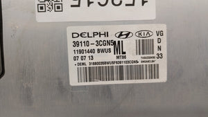 2014-2016 Kia Cadenza PCM Engine Control Computer ECU ECM PCU OEM P/N:39110-3CGN5 39110-3CGN8 Fits Fits 2014 2015 2016 OEM Used Auto Parts - Oemusedautoparts1.com 