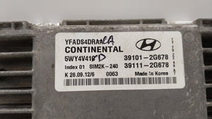 2011-2014 Hyundai Sonata PCM Engine Control Computer ECU ECM PCU OEM P/N:39101-2G668 39111-2G668 Fits Fits 2011 2012 2013 2014 OEM Used Auto Parts