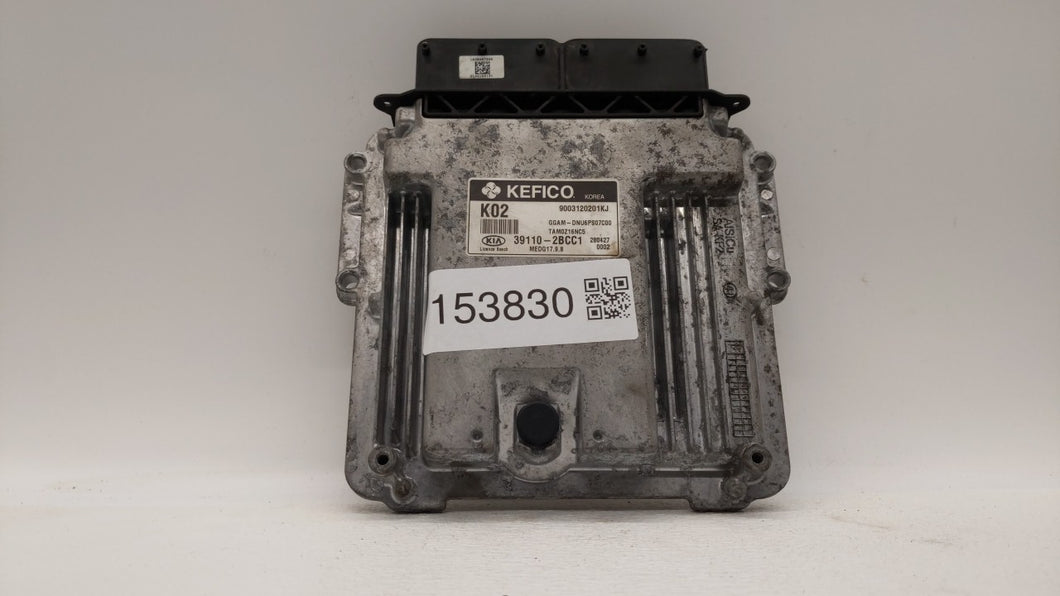 2013 Kia Soul PCM Engine Control Computer ECU ECM PCU OEM P/N:39110-2BCC1 Fits OEM Used Auto Parts - Oemusedautoparts1.com 