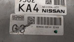 2013-2015 Nissan Sentra PCM Engine Control Computer ECU ECM PCU OEM P/N:BEM404-300 A1 NEC001-666 Fits Fits 2013 2014 2015 OEM Used Auto Parts - Oemusedautoparts1.com 