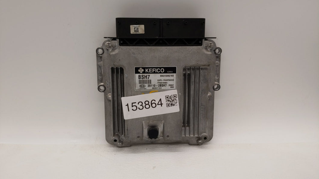 2015 Kia Soul PCM Engine Control Computer ECU ECM PCU OEM P/N:39110-2BSH7 Fits OEM Used Auto Parts - Oemusedautoparts1.com 