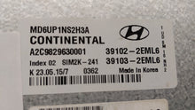 2014-2016 Hyundai Elantra PCM Engine Control Computer ECU ECM PCU OEM P/N:39102-2EML6 39103-2EML6 Fits Fits 2014 2015 2016 OEM Used Auto Parts - Oemusedautoparts1.com 