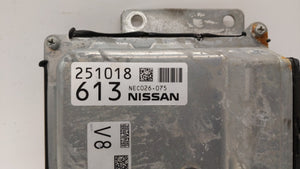 2018 Nissan Altima PCM Engine Control Computer ECU ECM PCU OEM P/N:BEM40K-300 A2 NEC026-076, NEC029-053, NEC040-006 Fits OEM Used Auto Parts - Oemusedautoparts1.com 