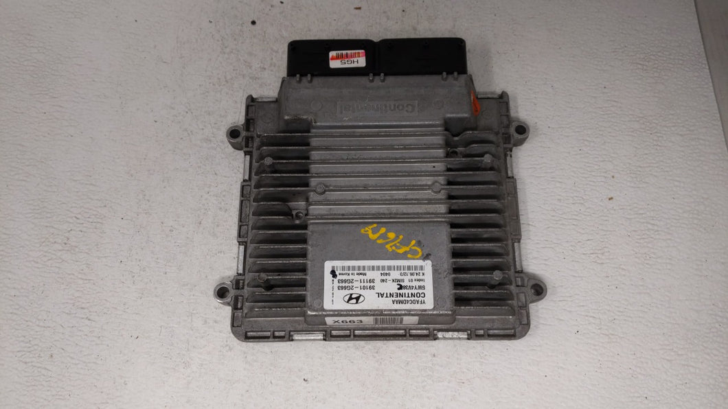 2011-2014 Hyundai Sonata PCM Engine Control Computer ECU ECM PCU OEM P/N:39101-2G661 39111-2G661 Fits Fits 2011 2012 2013 2014 OEM Used Auto Parts - Oemusedautoparts1.com 