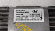 2011-2014 Hyundai Sonata PCM Engine Control Computer ECU ECM PCU OEM P/N:39101-2G661 39111-2G661 Fits Fits 2011 2012 2013 2014 OEM Used Auto Parts - Oemusedautoparts1.com 