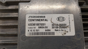 2016-2018 Kia Optima PCM Engine Control Computer ECU ECM PCU OEM P/N:39138-2GGC1 39108-2GGC1, 39138-2GGC0 Fits Fits 2016 2017 2018 OEM Used Auto Parts - Oemusedautoparts1.com 