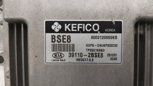 2016 Kia Soul PCM Engine Control Computer ECU ECM PCU OEM P/N:39110-2BSG3 39110-2BSE8 Fits OEM Used Auto Parts - Oemusedautoparts1.com 