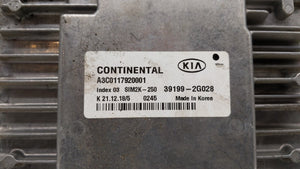 2019 Kia Optima PCM Engine Control Computer ECU ECM PCU OEM P/N:39199-2G028 Fits OEM Used Auto Parts - Oemusedautoparts1.com 