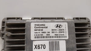 2011 Hyundai Sonata PCM Engine Control Computer ECU ECM PCU OEM P/N:39101-2G660 39101-2G670, 39111-2G670 Fits OEM Used Auto Parts - Oemusedautoparts1.com 