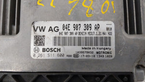 2016-2017 Volkswagen Jetta PCM Engine Control Computer ECU ECM PCU OEM P/N:04E 907 309 AP 04E 907 309 B Fits Fits 2016 2017 OEM Used Auto Parts