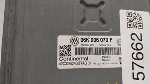 2014 Volkswagen Jetta PCM Engine Control Computer ECU ECM PCU OEM P/N:06K 906 070 C 06K 907 425, 06K 906 070 F Fits OEM Used Auto Parts - Oemusedautoparts1.com 