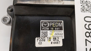 2014 Mazda 3 PCM Engine Control Computer ECU ECM PCU OEM P/N:PE19 18 881A PS5G 18 8K2, PEDM 18 881, PEAB 18 881A Fits OEM Used Auto Parts