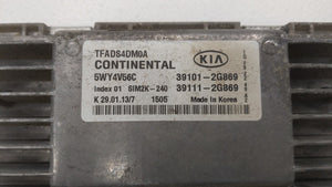 2011-2013 Kia Optima PCM Engine Control Computer ECU ECM PCU OEM P/N:39101-2G861 39111-2G861, 39101-2G869 Fits Fits 2011 2012 2013 OEM Used Auto Parts - Oemusedautoparts1.com 