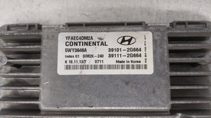 2011-2014 Hyundai Sonata PCM Engine Control Computer ECU ECM PCU OEM P/N:39101-2G661 39111-2G661 Fits Fits 2011 2012 2013 2014 OEM Used Auto Parts - Oemusedautoparts1.com 