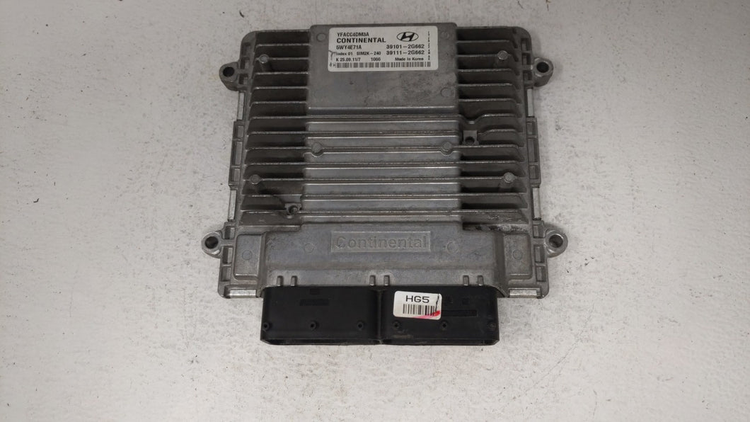 2011-2014 Hyundai Sonata PCM Engine Control Computer ECU ECM PCU OEM P/N:39101-2G661 39111-2G661 Fits Fits 2011 2012 2013 2014 OEM Used Auto Parts - Oemusedautoparts1.com 