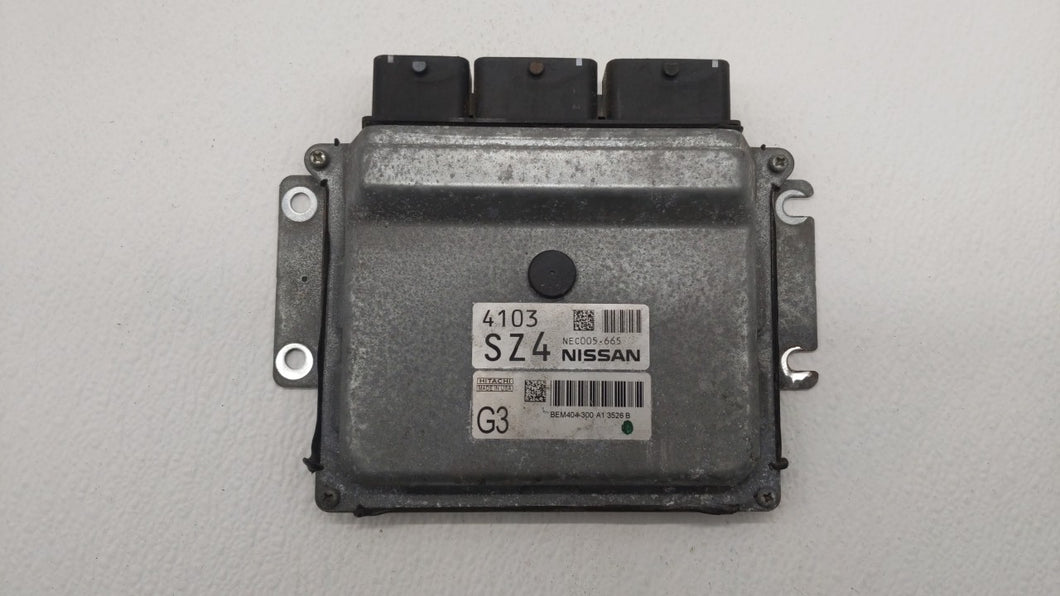 2013-2015 Nissan Sentra PCM Engine Control Computer ECU ECM PCU OEM P/N:BEM404-300 A1 NEC001-666 Fits Fits 2013 2014 2015 OEM Used Auto Parts - Oemusedautoparts1.com 