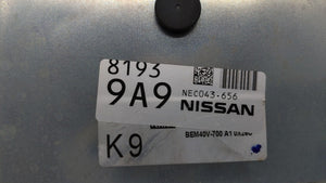 2018-2019 Nissan Nv200 PCM Engine Control Computer ECU ECM PCU OEM P/N:NEC037-627 BEM40V-700 A1, NEC043-656 Fits Fits 2018 2019 OEM Used Auto Parts