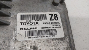 2014 Toyota Corolla PCM Engine Control Computer ECU ECM PCU OEM P/N:89661-0ZB40 89661-0ZD40, 89661-0ZB41 Fits OEM Used Auto Parts - Oemusedautoparts1.com 