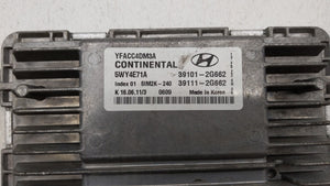 2011-2014 Hyundai Sonata PCM Engine Control Computer ECU ECM PCU OEM P/N:39101-2G661 39111-2G661 Fits Fits 2011 2012 2013 2014 OEM Used Auto Parts - Oemusedautoparts1.com 