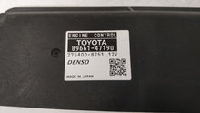 2012-2013 Toyota Prius PCM Engine Control Computer ECU ECM PCU OEM P/N:89661-47190 89661-47191 Fits Fits 2012 2013 OEM Used Auto Parts - Oemusedautoparts1.com 