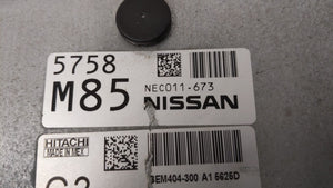 2013-2015 Nissan Sentra PCM Engine Control Computer ECU ECM PCU OEM P/N:BEM404-300 A1 NEC001-666 Fits Fits 2013 2014 2015 OEM Used Auto Parts - Oemusedautoparts1.com 