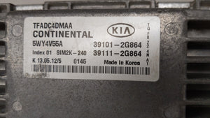 2011-2013 Kia Optima PCM Engine Control Computer ECU ECM PCU OEM P/N:39101-2G861 39111-2G861, 39101-2G869 Fits Fits 2011 2012 2013 OEM Used Auto Parts - Oemusedautoparts1.com 