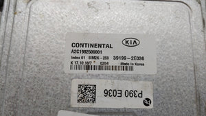 2019 Kia Forte PCM Engine Control Computer ECU ECM PCU OEM P/N:39199-2E036 Fits OEM Used Auto Parts - Oemusedautoparts1.com 