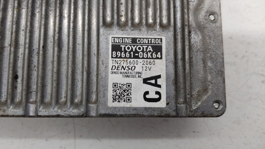 2012-2014 Toyota Camry PCM Engine Control Computer ECU ECM PCU OEM P/N:89661-06K83 89661-06K63 Fits Fits 2012 2013 2014 OEM Used Auto Parts - Oemusedautoparts1.com 