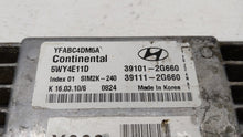 2011 Hyundai Sonata PCM Engine Control Computer ECU ECM PCU OEM P/N:39101-2G670 Fits OEM Used Auto Parts - Oemusedautoparts1.com 