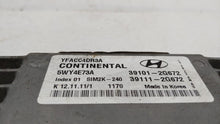 2011-2014 Hyundai Sonata PCM Engine Control Computer ECU ECM PCU OEM P/N:39101-2G672 39111-2G672 Fits Fits 2011 2012 2013 2014 OEM Used Auto Parts - Oemusedautoparts1.com 