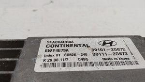 2011-2014 Hyundai Sonata PCM Engine Control Computer ECU ECM PCU OEM P/N:39101-2G672 39111-2G672 Fits Fits 2011 2012 2013 2014 OEM Used Auto Parts - Oemusedautoparts1.com 