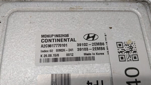 2014-2016 Hyundai Elantra Motor Computadora Ecu Pcm Ecm Pcu OEM 171740