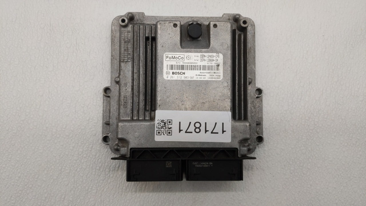 2014-2016 Ford Fusion PCM Engine Control Computer ECU ECM PCU OEM P/N:ES7A-12A650-RD ES7A-12A650-EK Fits Fits 2014 2015 2016 OEM Used Auto Parts - Oemusedautoparts1.com 