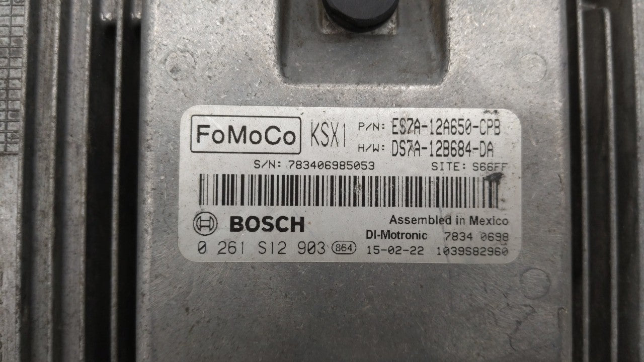 2014-2016 Ford Fusion PCM Engine Control Computer ECU ECM PCU OEM P/N:ES7A-12A650-RD ES7A-12A650-EK Fits Fits 2014 2015 2016 OEM Used Auto Parts - Oemusedautoparts1.com 