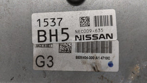 2013-2015 Nissan Sentra PCM Engine Control Computer ECU ECM PCU OEM P/N:BEM404-300 A1 NEC001-666 Fits Fits 2013 2014 2015 OEM Used Auto Parts - Oemusedautoparts1.com 