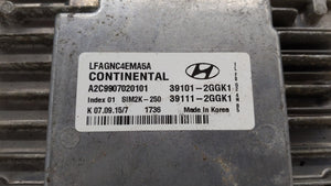 2015-2017 Hyundai Sonata PCM Engine Control Computer ECU ECM PCU OEM P/N:39101-2GGK0 39101-2GGL4 Fits Fits 2015 2016 2017 OEM Used Auto Parts